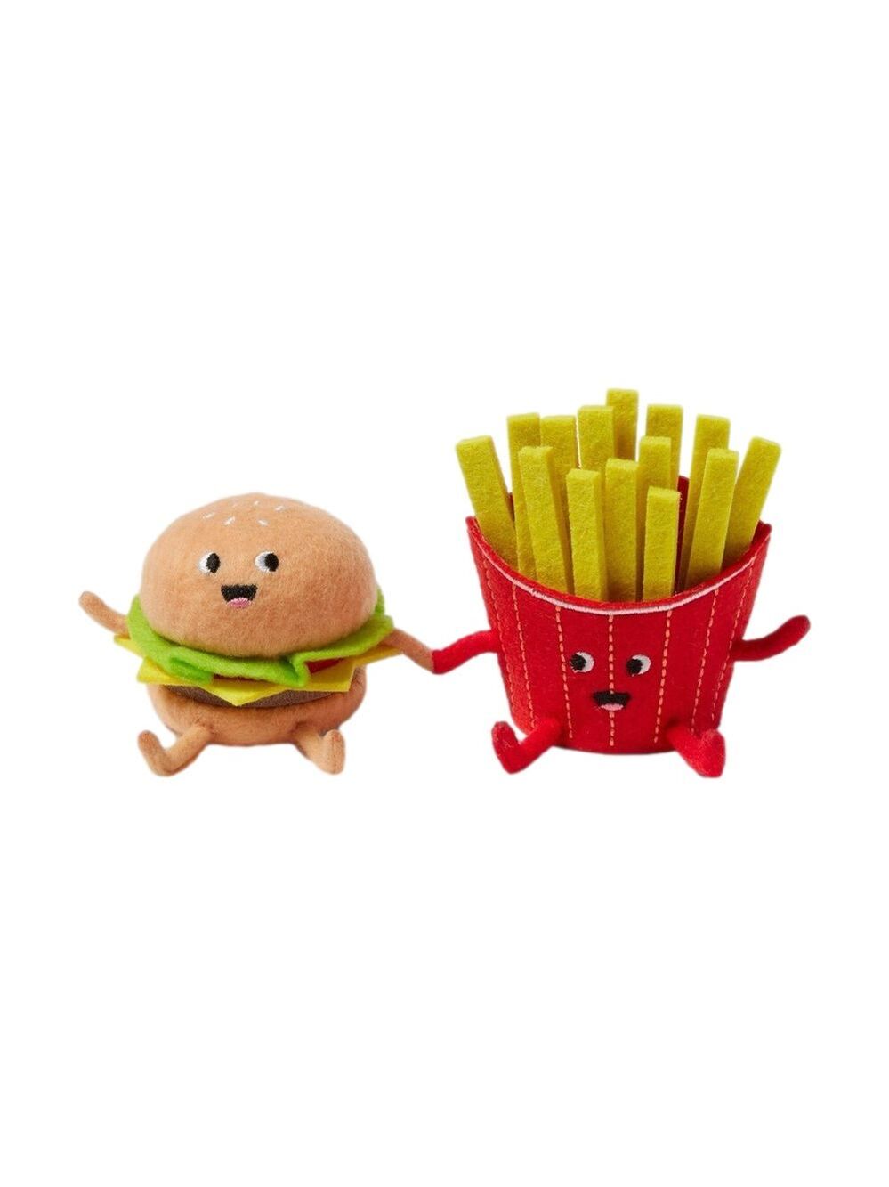 Plush Burger and Fries Toy Set